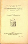 Académie des Sciences Coloniales