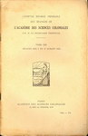 Front Cover: Académie des Sciences Coloniales: ...