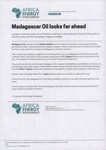 Front: Madagascar Oil looks far ahead: Art...