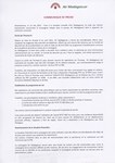 Front: Air Madagascar: Communique de Press...