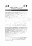 Anglo-Malagasy Society Newsletter