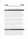 Anglo-Malagasy Society Newsletter
