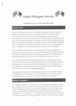 First Page: Anglo-Malagasy Society Newsletter: ...