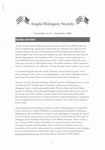 Anglo-Malagasy Society Newsletter