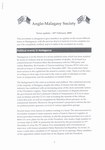 Anglo-Malagasy Society Newsletter