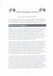 First Page: Anglo-Malagasy Society Newsletter: ...