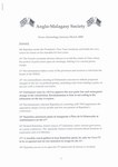 First Page: Anglo-Malagasy Society Newsletter: ...