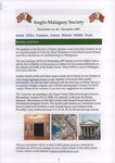 First Page: Anglo-Malagasy Society Newsletter: ...