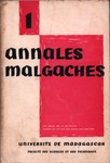 Front Cover: Annales Malgaches: Université de M...