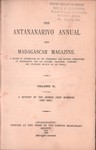 Titlepage: The Antananarivo Annual and Madagas...