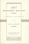 Front Cover: Art Traditionnel Malgache: Introduc...