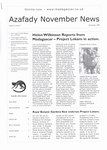 First Page: Azafady News: November 1999: Volume...