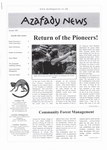 First Page: Azafady News: October 2001