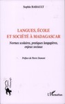 Front Cover: Langues, école et société à Madagas...