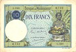 Front: Dix Francs