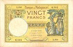 Front: Vingt Francs