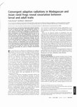 First Page: Convergent Adaptive Radiations in M...