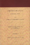 Front Cover: Choreomania: an historical sketch: ...