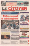 Front Cover: Le Citoyen: No 450; Samedi 9 Septem...