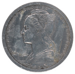 Back: 1 Franc Coin