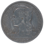 Back: 5 Franc Coin