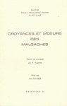 Croyances et Moeurs des Malgaches