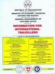 Front: Information for International Trave...