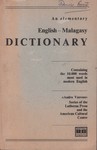 Front Cover: An Elementary English-Malagasy Dict...