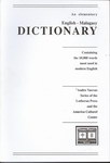 An Elementary English-Malagasy Dictionary