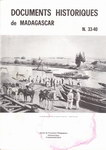 Folder Cover: Documents Historiques de Madagascar...