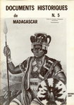 Front Cover: Documents Historiques de Madagascar...