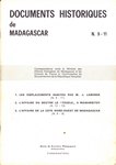 Booklet Cover: Documents Historiques de Madagascar...