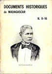 Folder Cover: Documents Historiques de Madagascar...