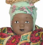 Face Detail: Porcelain Doll in Traditional Malag...