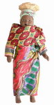 Porcelain Doll in Traditional Malagasy Costume