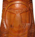 Carving Detail: Djembe Drum: Carved Palisander Wood