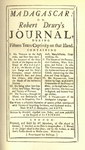 Second Titlepage: Madagascar; or Robert Drury's Journ...