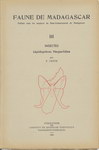 Front Cover: Faune de Madagascar: III: Insectes:...