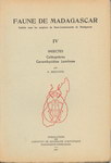 Front Cover: Faune de Madagascar: IV: Insectes: ...