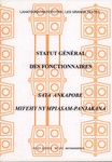 Front Cover: Statut Général des Fonctionnaires...