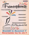 Front Cover: Francophonie 2016: Numéro 1