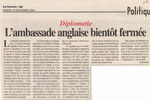 Article: Diplomatie: L'Ambassade Anglaise Bi...