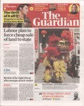 Front Cover: The Guardian: Friday 2 February 201...