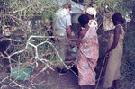 Image: Local women selling eggs at the cam...