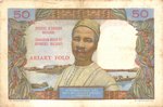 Back: Ariary Folo / 50 Francs