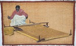 Woman Weaving on a Loom