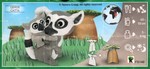 Leaflet: Lemur catta mother & baby with baob...