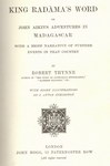 Titlepage: King Radàma's Word: Or John Aikin'...