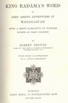 Titlepage: King Radàma's Word: Or John Aikin'...