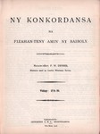 Titlepage: Ny Konkordansa: na Fizahan-teny ami...